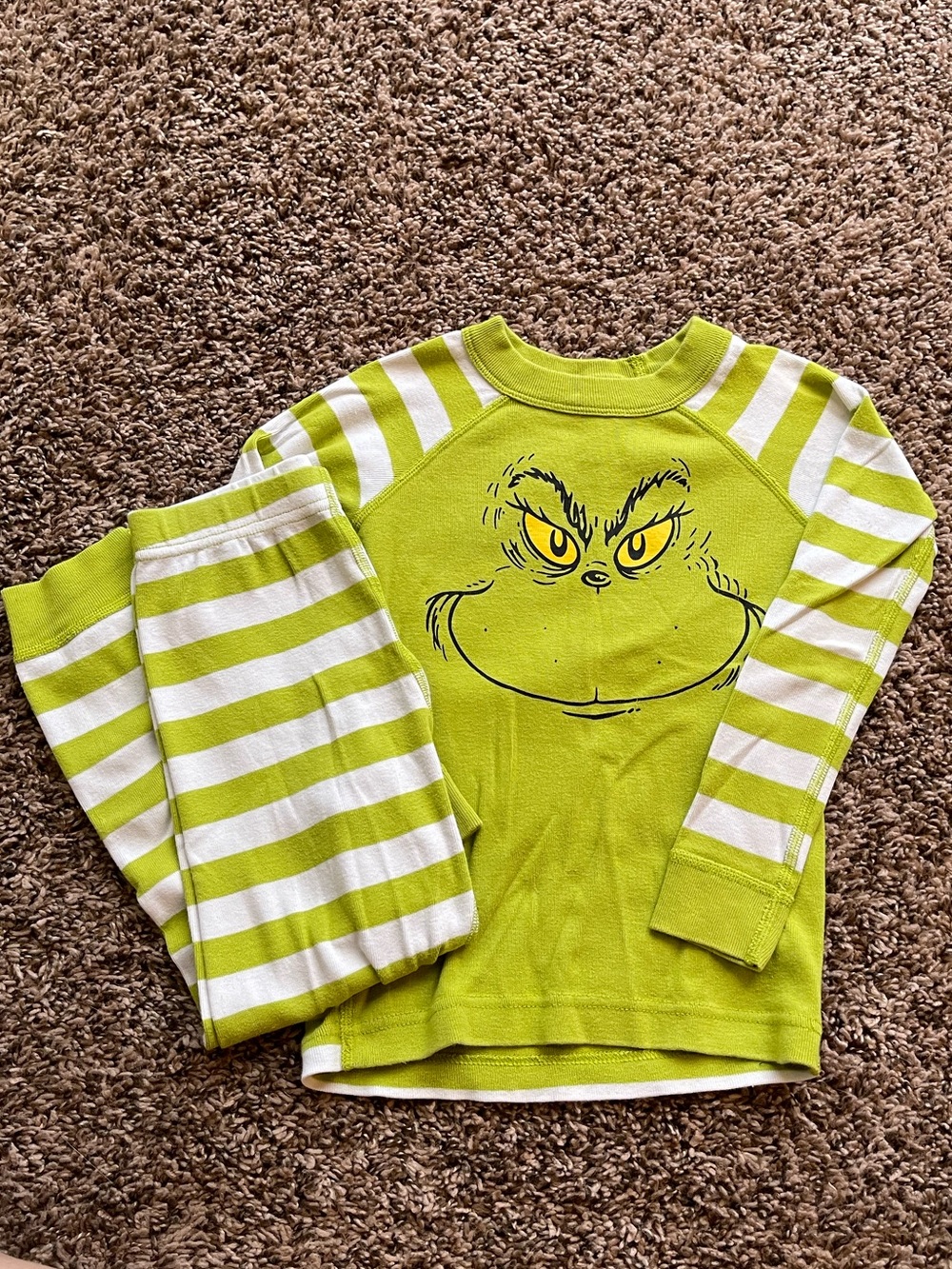 Hanna Andersson Grinch 2-Piece Pajama Set - Size 4 (100cm)